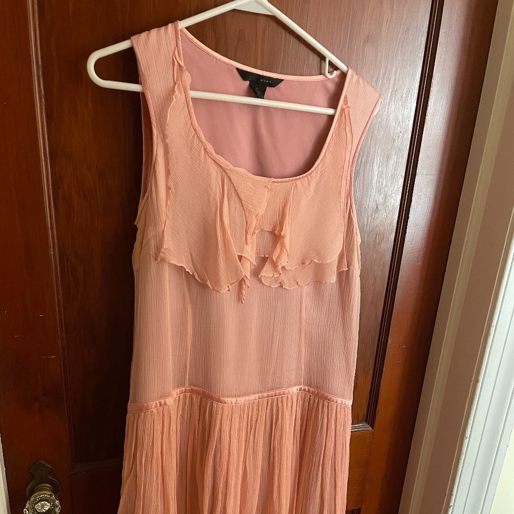 Drop-waist faux flapper 1920s style tea dress